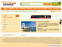 Tablet Screenshot of portugalski.slowka.pl